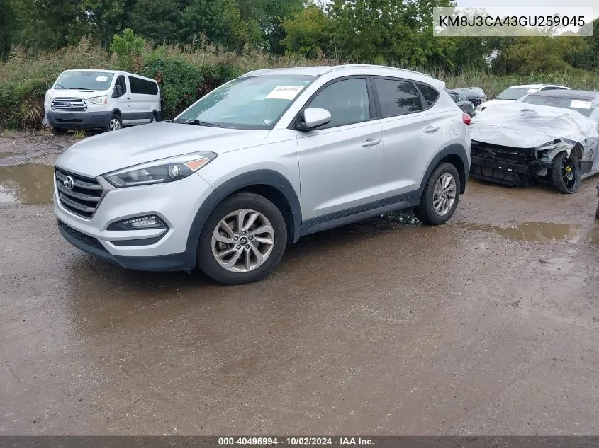 KM8J3CA43GU259045 2016 Hyundai Tucson Se