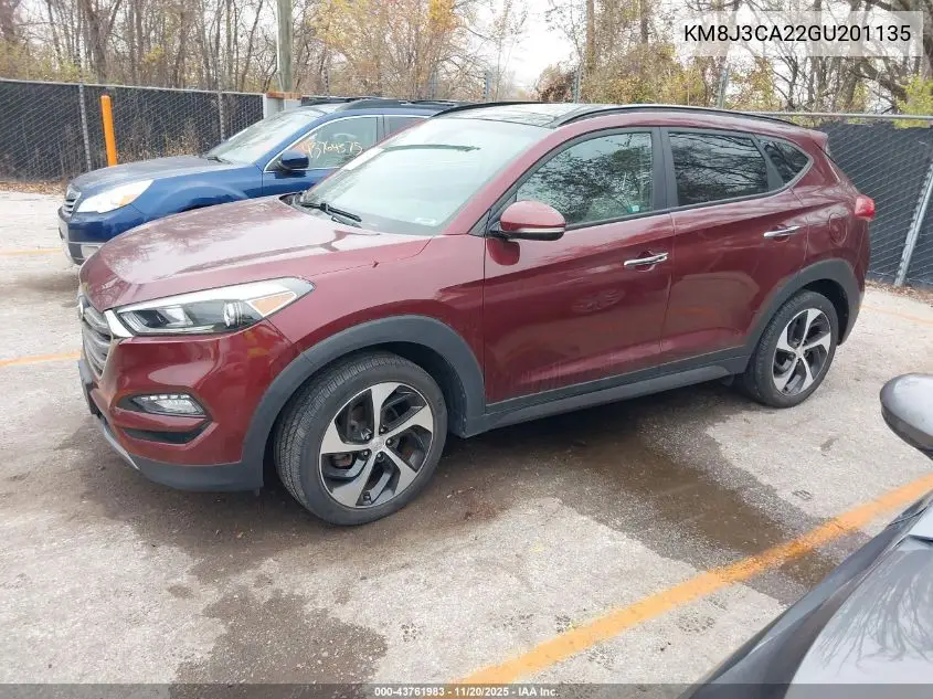 KM8J3CA22GU201135 2016 Hyundai Tucson Limited