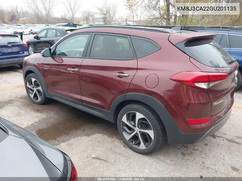 KM8J3CA22GU201135 2016 Hyundai Tucson Limited