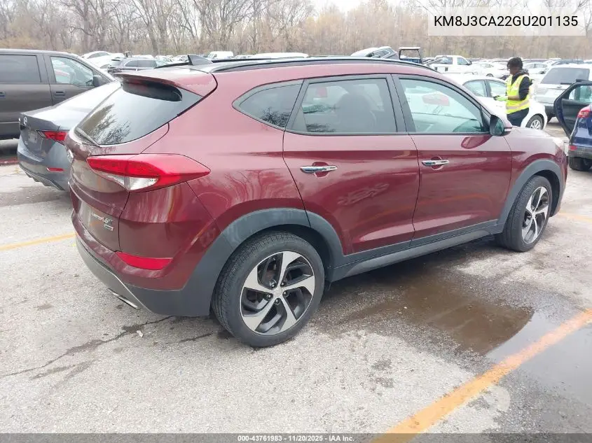 KM8J3CA22GU201135 2016 Hyundai Tucson Limited