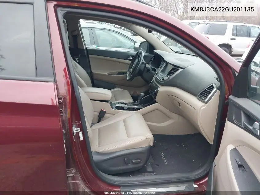 KM8J3CA22GU201135 2016 Hyundai Tucson Limited
