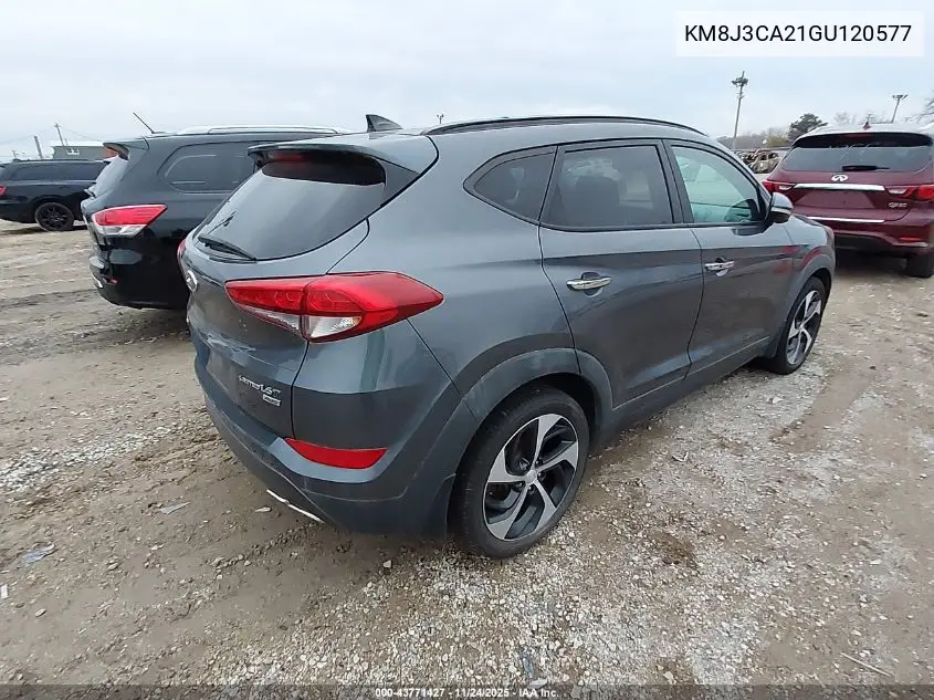 KM8J3CA21GU120577 2016 Hyundai Tucson Limited