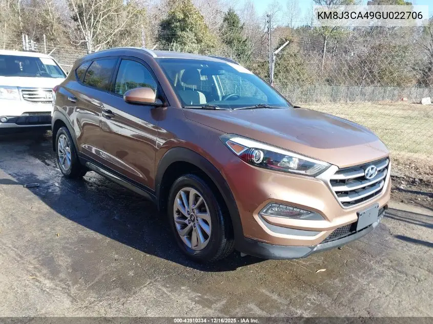 KM8J3CA49GU022706 2016 Hyundai Tucson Se