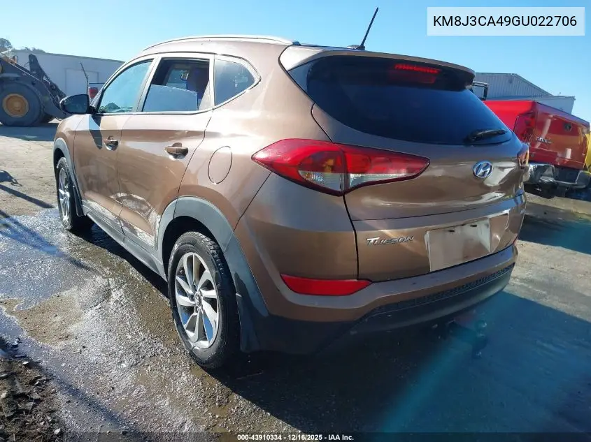 KM8J3CA49GU022706 2016 Hyundai Tucson Se