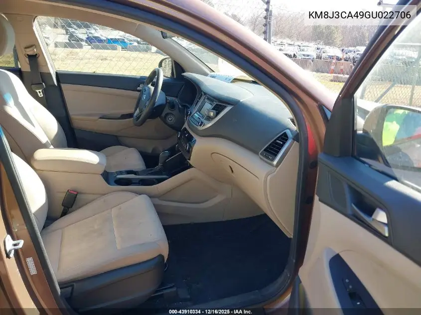 KM8J3CA49GU022706 2016 Hyundai Tucson Se