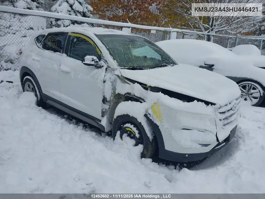 KM8J23A43HU446421 2017 Hyundai Tucson
