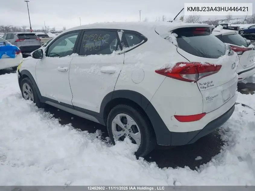 KM8J23A43HU446421 2017 Hyundai Tucson