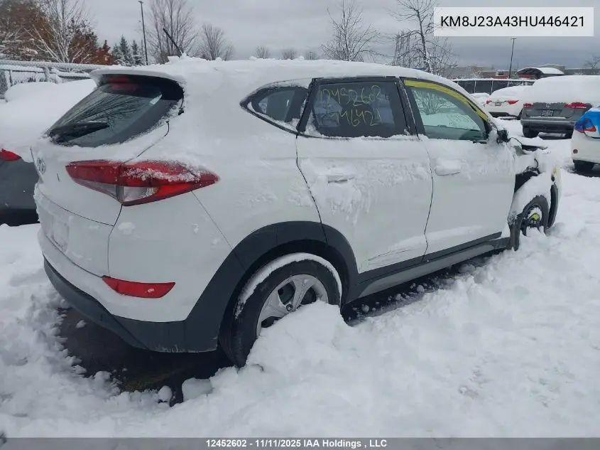 KM8J23A43HU446421 2017 Hyundai Tucson