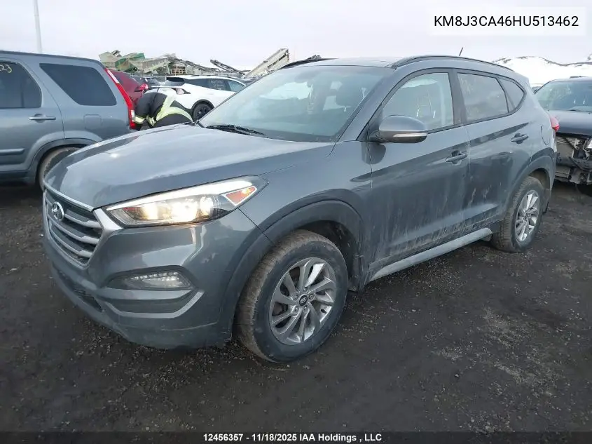 KM8J3CA46HU513462 2017 Hyundai Tucson Se