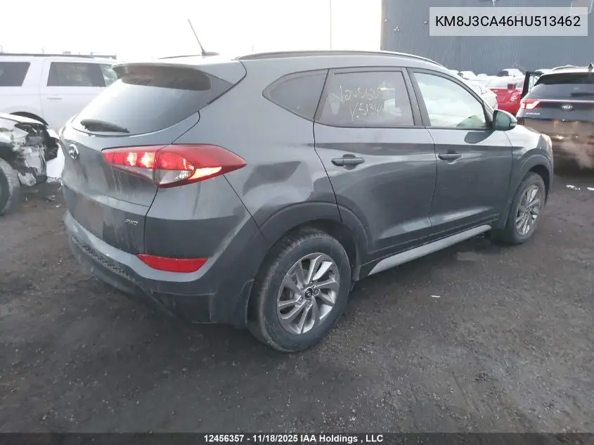 KM8J3CA46HU513462 2017 Hyundai Tucson Se