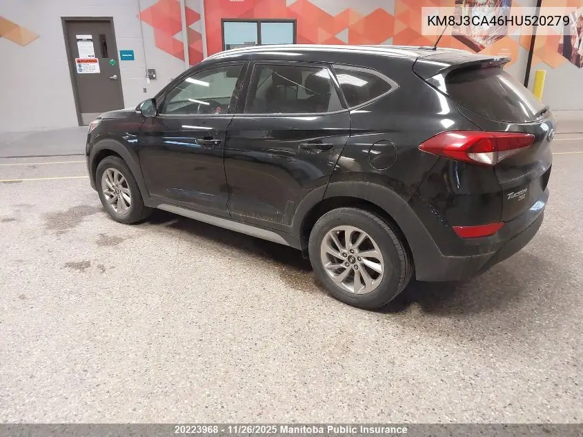 KM8J3CA46HU520279 2017 Hyundai Tucson