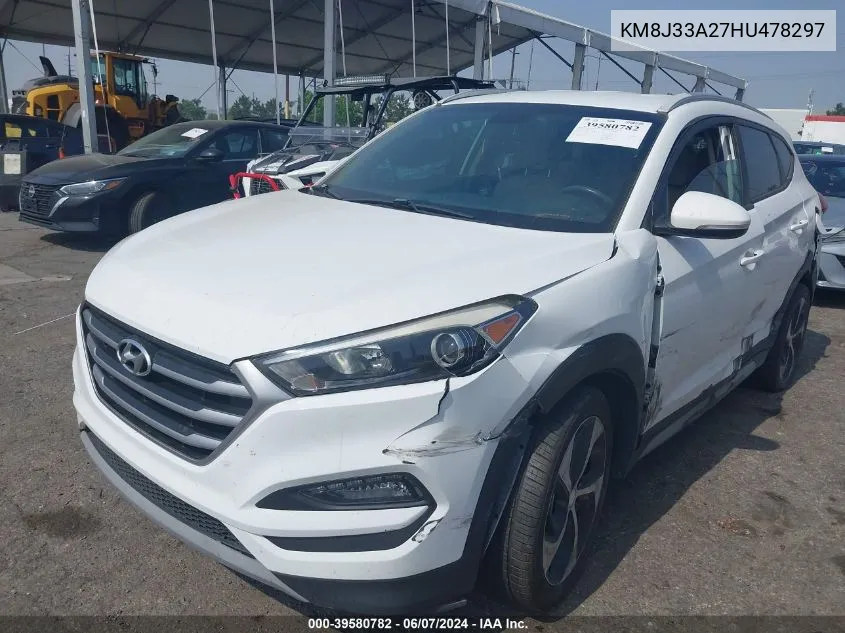 KM8J33A27HU478297 2017 Hyundai Tucson Sport