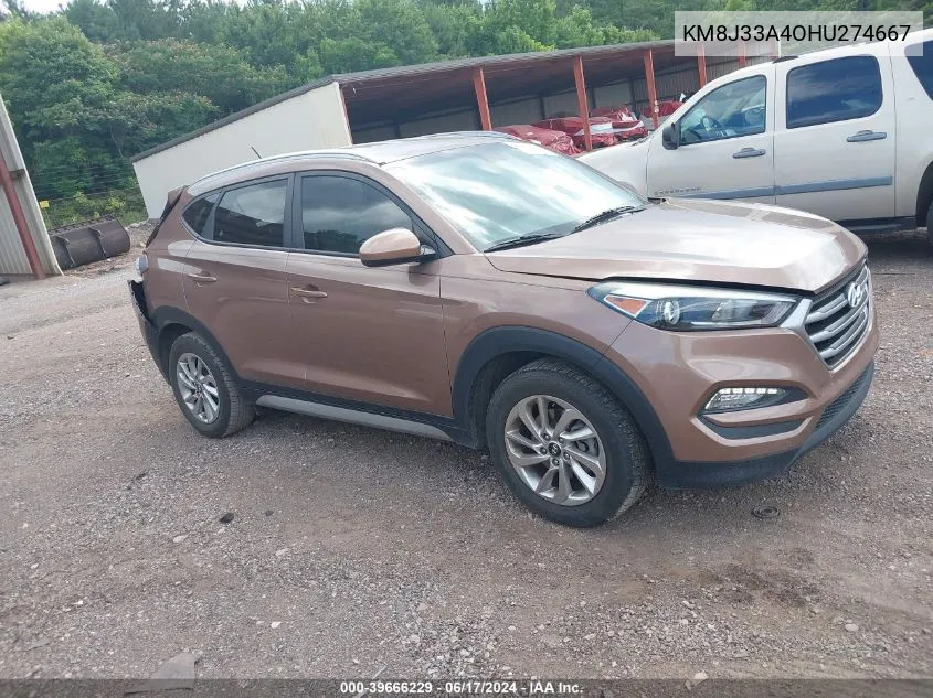 KM8J33A4OHU274667 2017 Hyundai Tucson Se