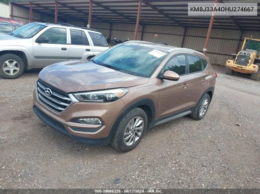 KM8J33A4OHU274667 2017 Hyundai Tucson Se