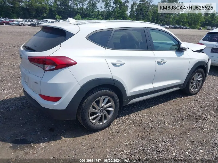 KM8J3CA47HU526625 2017 Hyundai Tucson Se Plus