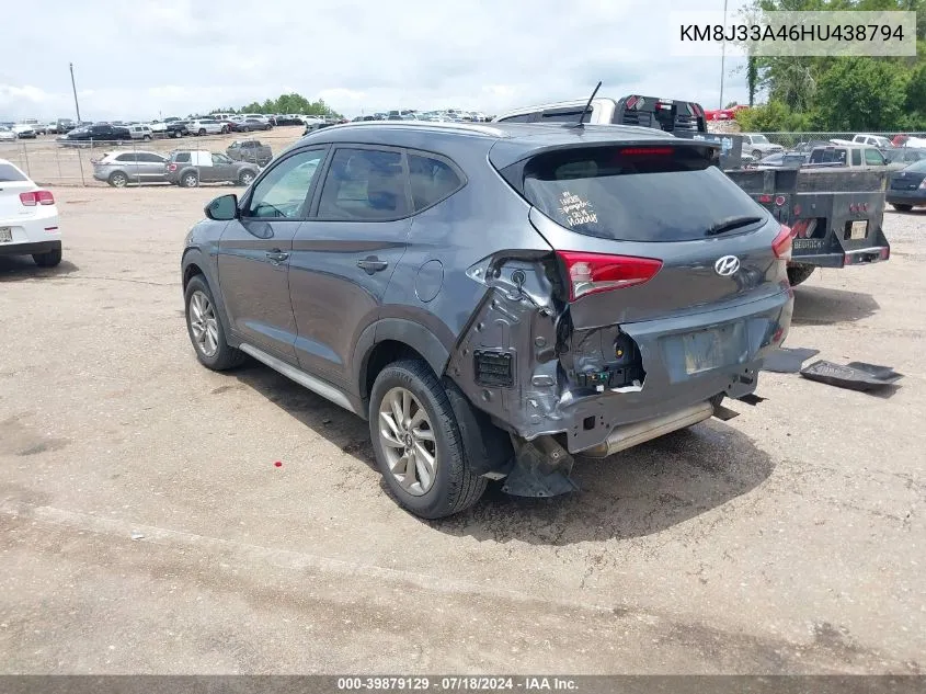 KM8J33A46HU438794 2017 Hyundai Tucson Se