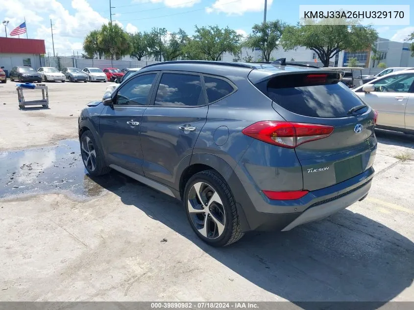 KM8J33A26HU329170 2017 Hyundai Tucson Limited