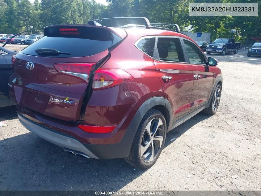 KM8J33A20HU323381 2017 Hyundai Tucson Limited