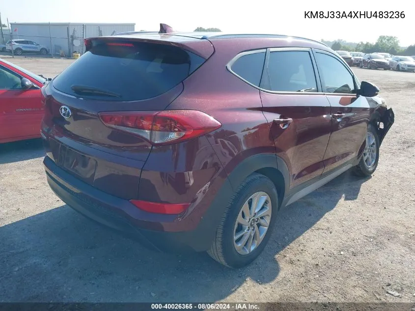 KM8J33A4XHU483236 2017 Hyundai Tucson Se Plus