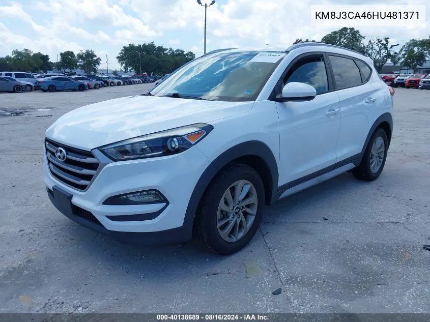 KM8J3CA46HU481371 2017 Hyundai Tucson Se