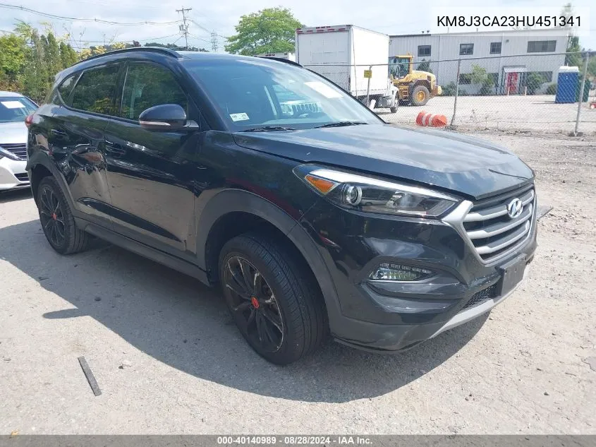 KM8J3CA23HU451341 2017 Hyundai Tucson Night