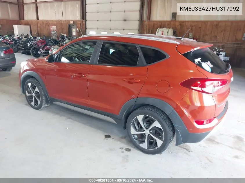 KM8J33A27HU317092 2017 Hyundai Tucson Sport