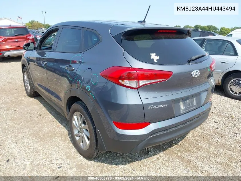 KM8J23A44HU443494 2017 Hyundai Tucson Se