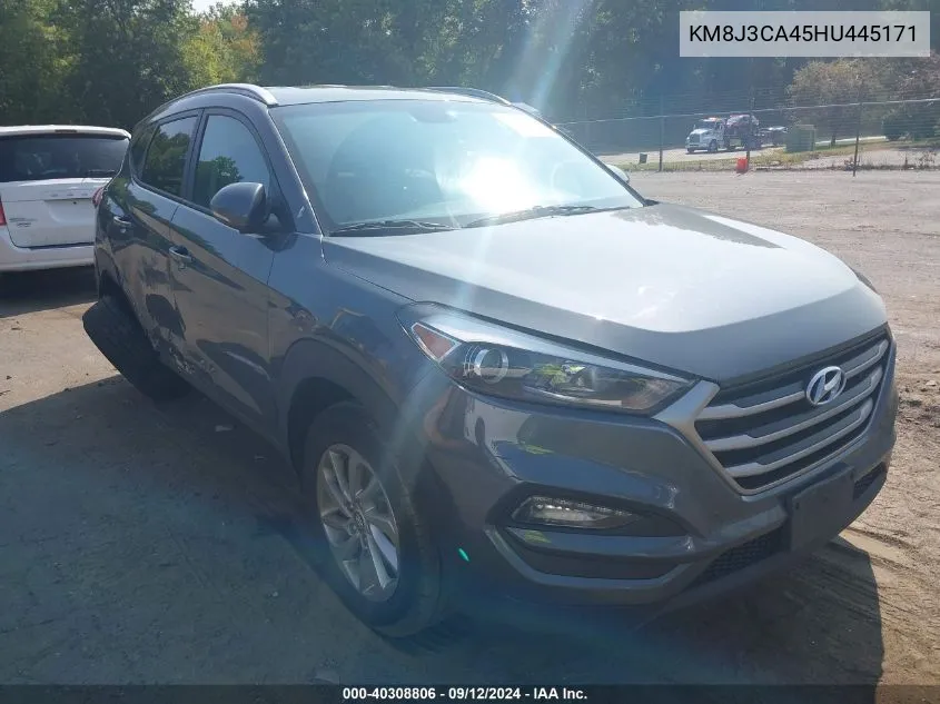 KM8J3CA45HU445171 2017 Hyundai Tucson Se Plus