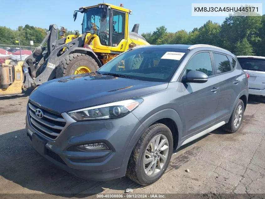 KM8J3CA45HU445171 2017 Hyundai Tucson Se Plus