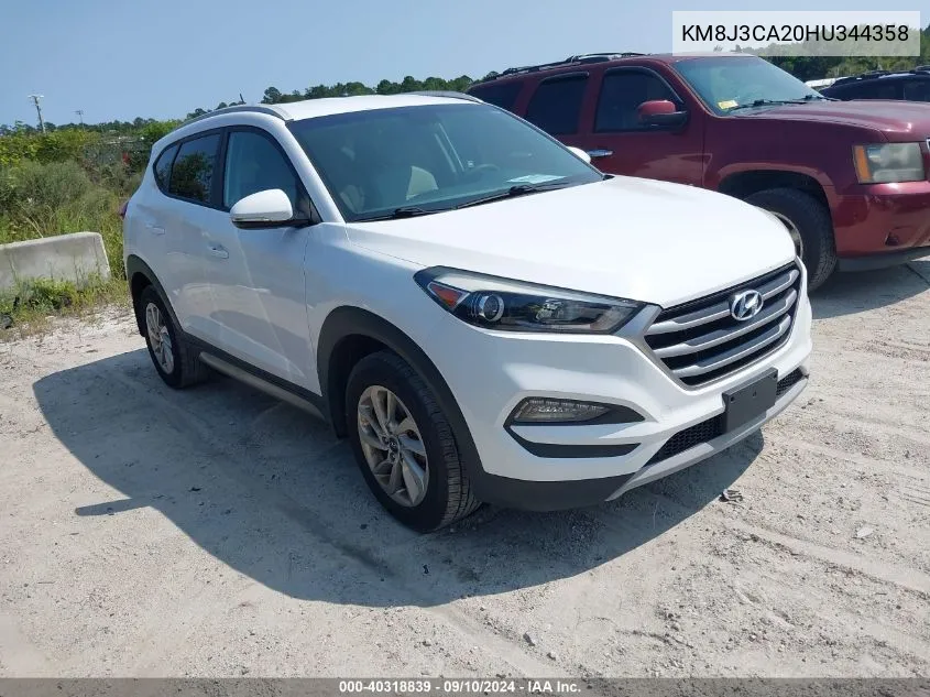 KM8J3CA20HU344358 2017 Hyundai Tucson Eco