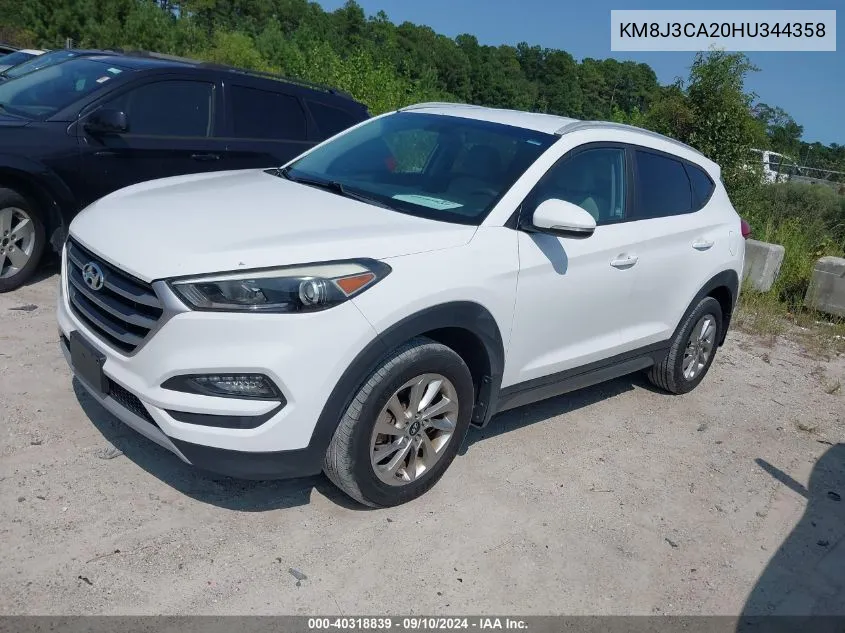 KM8J3CA20HU344358 2017 Hyundai Tucson Eco