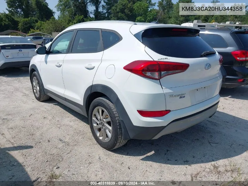 KM8J3CA20HU344358 2017 Hyundai Tucson Eco