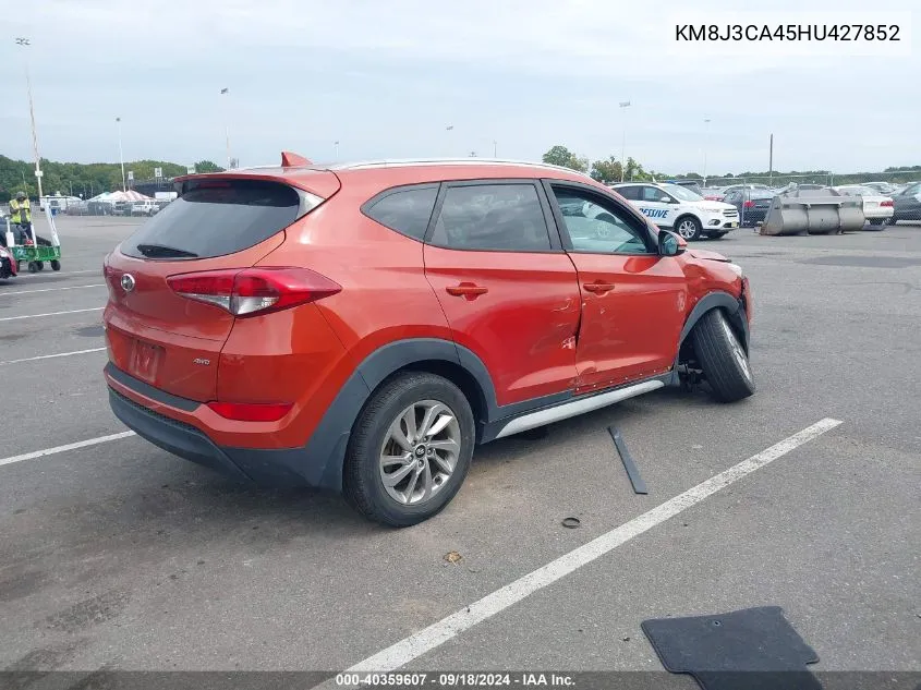 KM8J3CA45HU427852 2017 Hyundai Tucson Se Plus