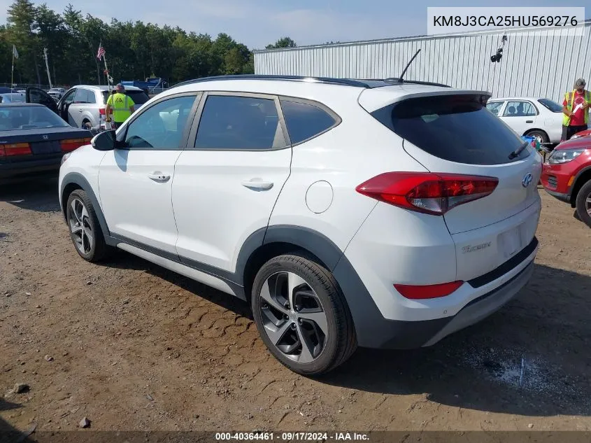 2017 Hyundai Tucson Eco/Limited/Night/Sport/Value VIN: KM8J3CA25HU569276 Lot: 40364461