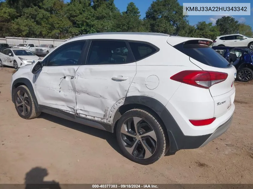 KM8J33A22HU343342 2017 Hyundai Tucson Sport