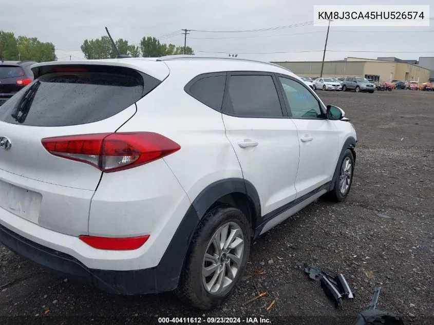 KM8J3CA45HU526574 2017 Hyundai Tucson Se