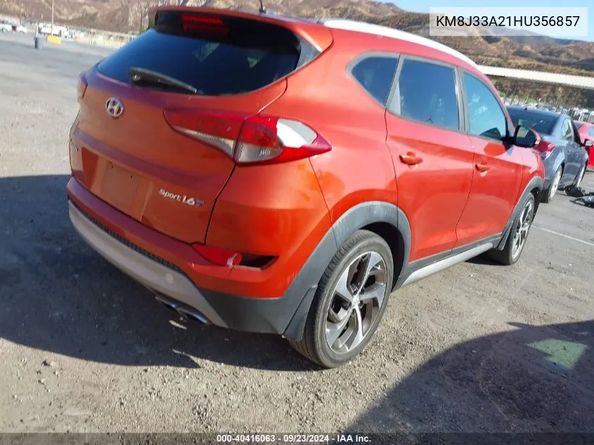 KM8J33A21HU356857 2017 Hyundai Tucson Sport