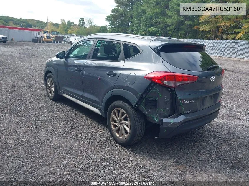 KM8J3CA47HU531601 2017 Hyundai Tucson Se