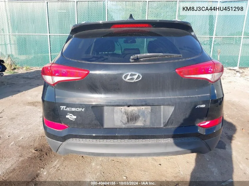 KM8J3CA44HU451298 2017 Hyundai Tucson Se Plus