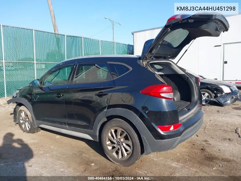 KM8J3CA44HU451298 2017 Hyundai Tucson Se Plus