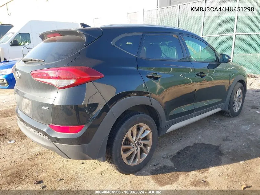 KM8J3CA44HU451298 2017 Hyundai Tucson Se Plus