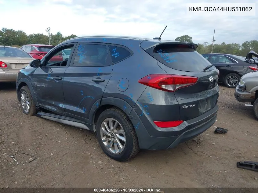 KM8J3CA44HU551062 2017 Hyundai Tucson Se