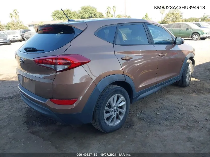 KM8J23A43HU394918 2017 Hyundai Tucson Se