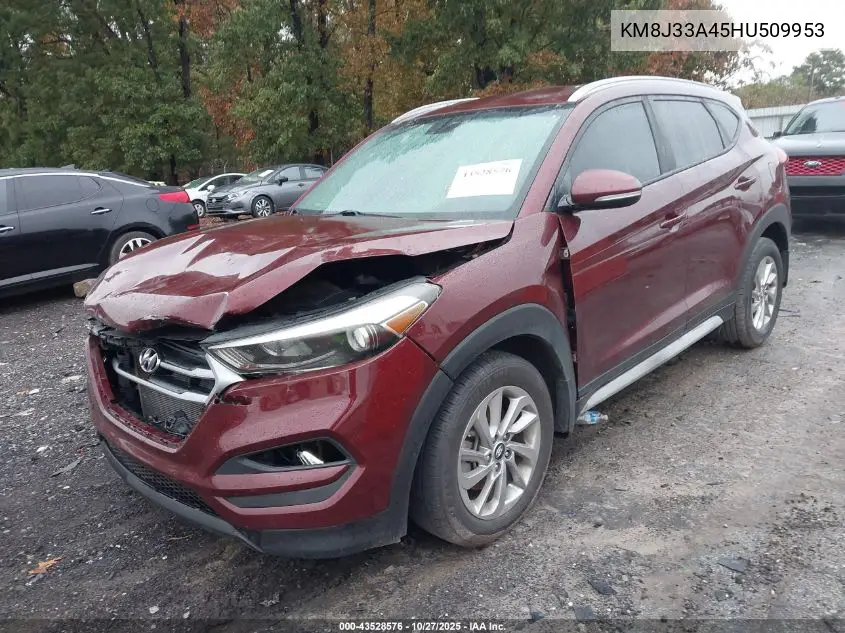 KM8J33A45HU509953 2017 Hyundai Tucson Se Plus