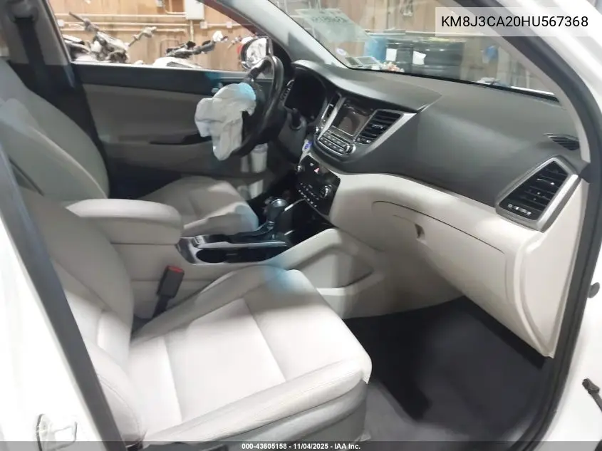 KM8J3CA20HU567368 2017 Hyundai Tucson Value
