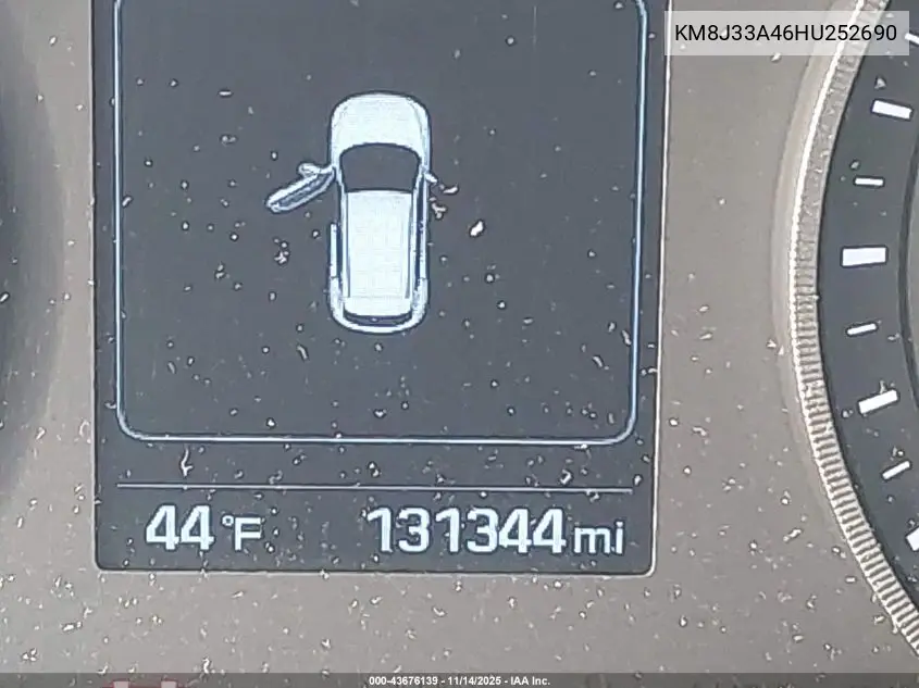 KM8J33A46HU252690 2017 Hyundai Tucson Se