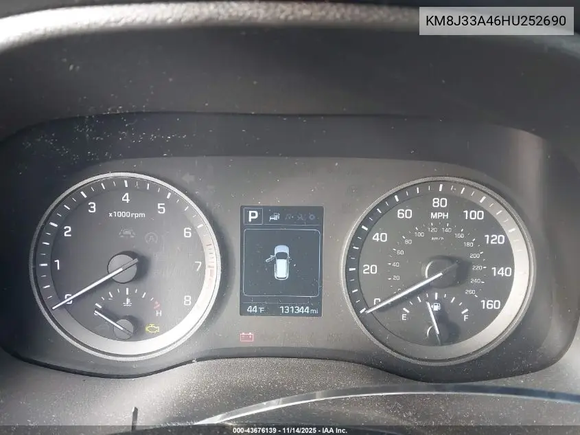 KM8J33A46HU252690 2017 Hyundai Tucson Se