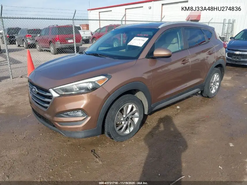 KM8J33A48HU274836 2017 Hyundai Tucson Se