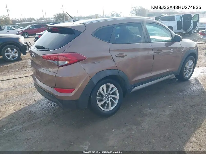 KM8J33A48HU274836 2017 Hyundai Tucson Se