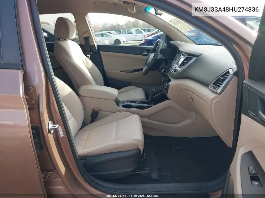 KM8J33A48HU274836 2017 Hyundai Tucson Se